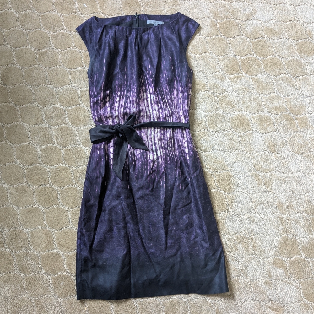 Classiques Entier Purple and Black Midi Dress
